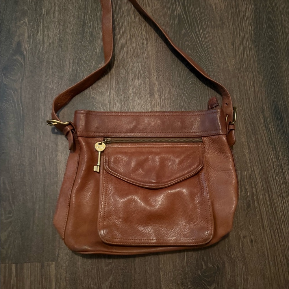 Vintage Fossil leather satchel - Picture 2 of 11